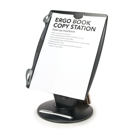 Aidata Ergo Book And Copy Desktop Station, Black BH6001B